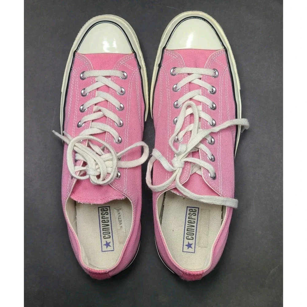 Converse Chuck Taylor All Star Pink Low Top Sneakers Men's 11.5 EUC - Picture 7 of 9